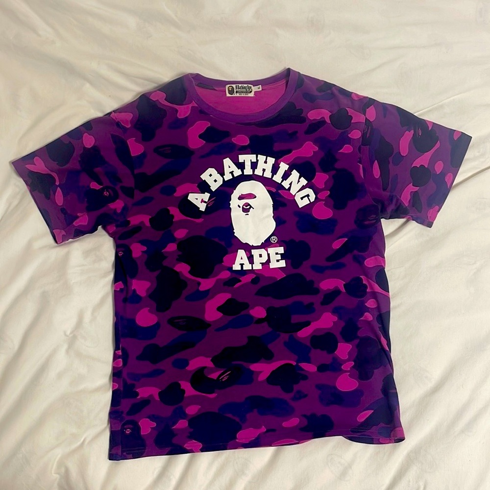 BAPE Color Camo College Tee